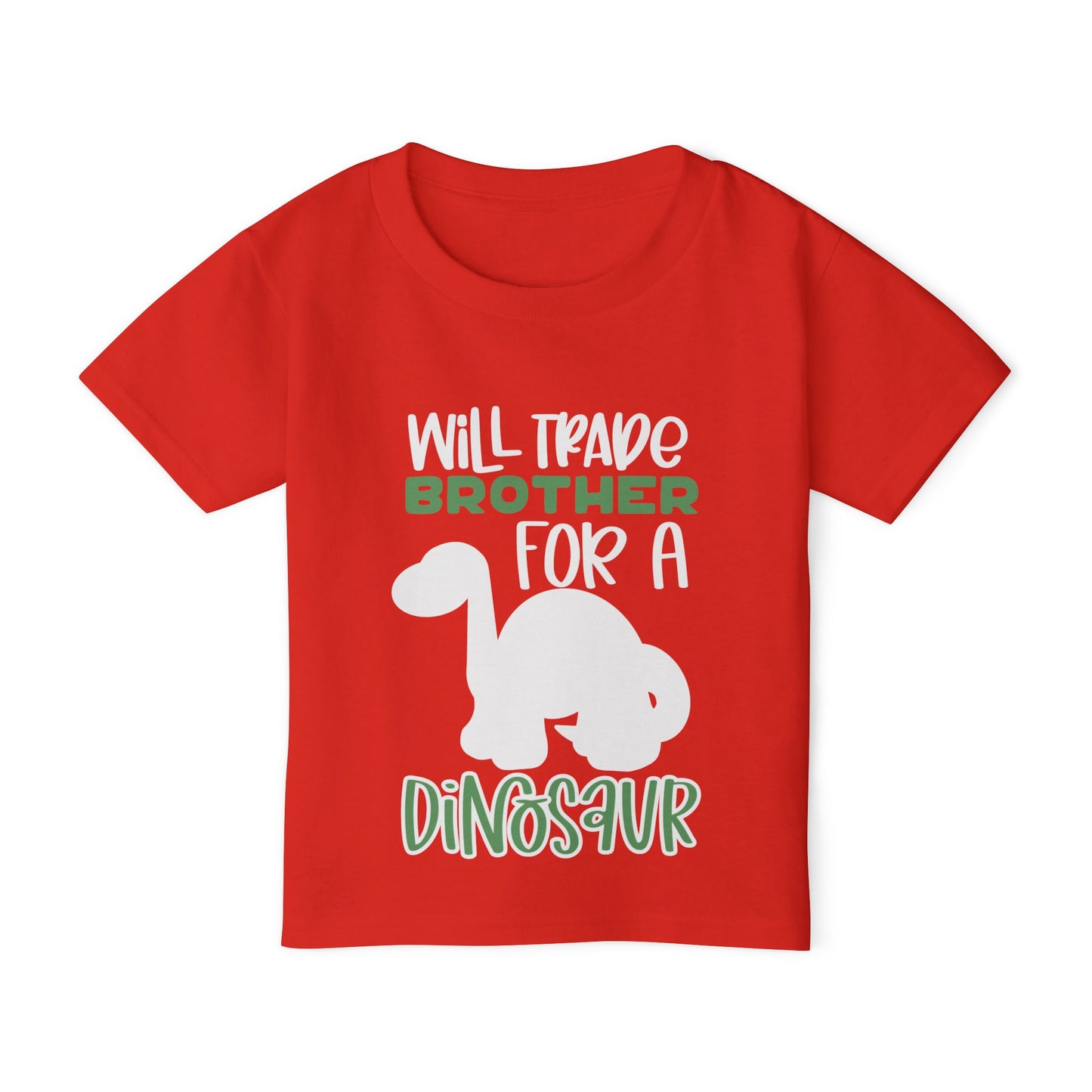Will Trade Brother For A Dinosaur Heavy Cotton™ Toddler T-shirt