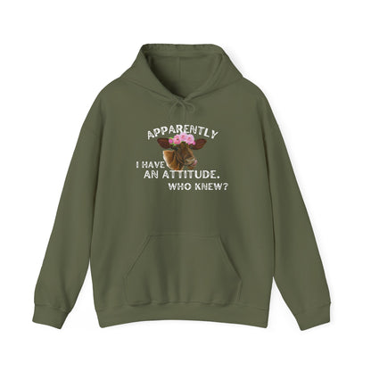 Apparently I Have An Attitude; Who Knew? Heavy Blend™ Hooded Sweatshirt