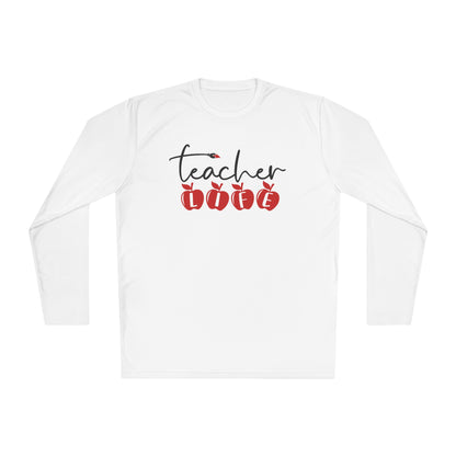 Teacher Life (Apples) Adult Long Sleeve Tee