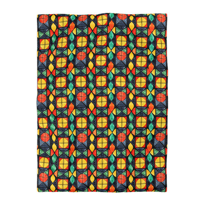 Candlelight Burst Microfiber Duvet Cover