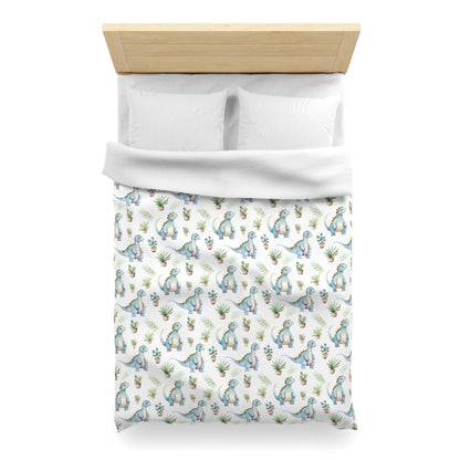 Adorable Dinosaurs Microfiber Duvet Cover