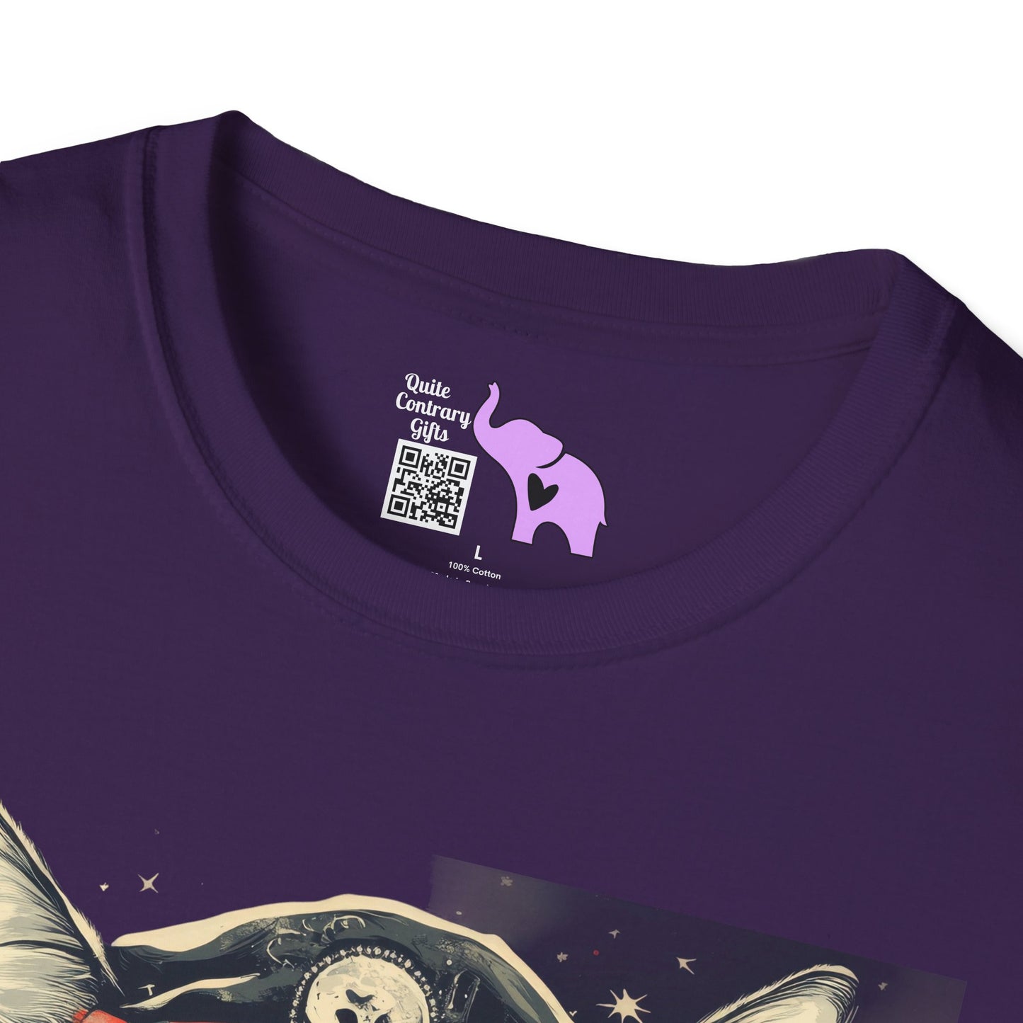 Creepy Aviator Cat Adult T-shirt