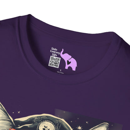 Creepy Aviator Cat Adult T-shirt