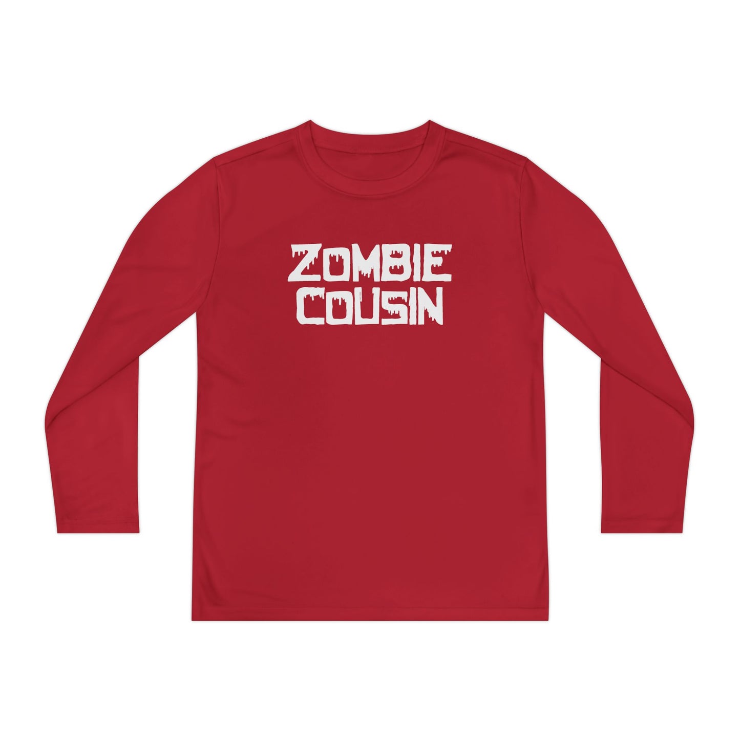 ""Zombie Cousin Youth Long Sleeve Tee