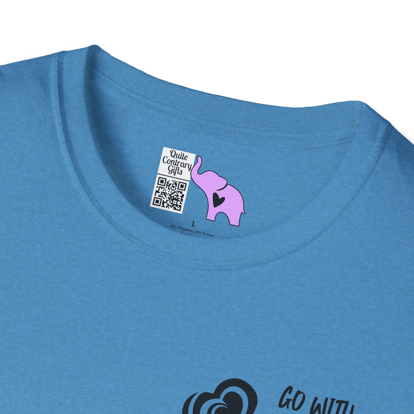 "Go With Purpose In Heart" Hinckley Quote Adult T-shirt