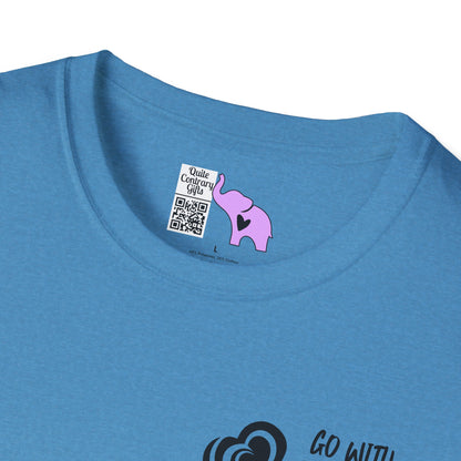 "Go With Purpose In Heart" Hinckley Quote Adult T-shirt