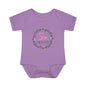 Pink Milestone Wreath Onesie-Six Months