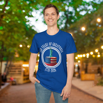 250 Years of Greatness 1776-2026 Adult T-shirt
