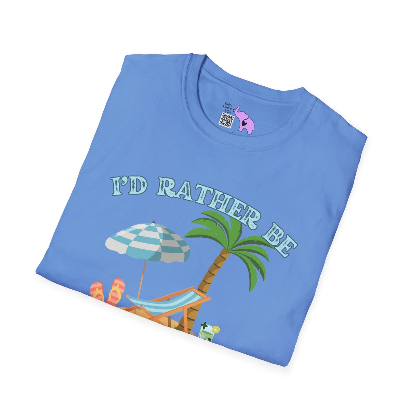 I'd Rather Be At The Beach Adult T-shirt
