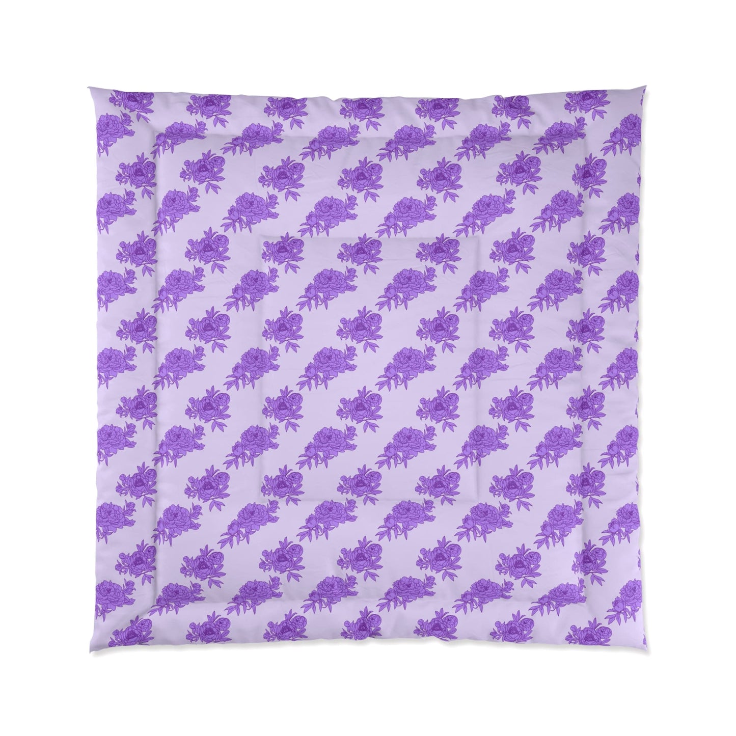 Royal Orchid Peonies Comforter