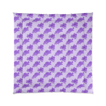 Royal Orchid Peonies Comforter