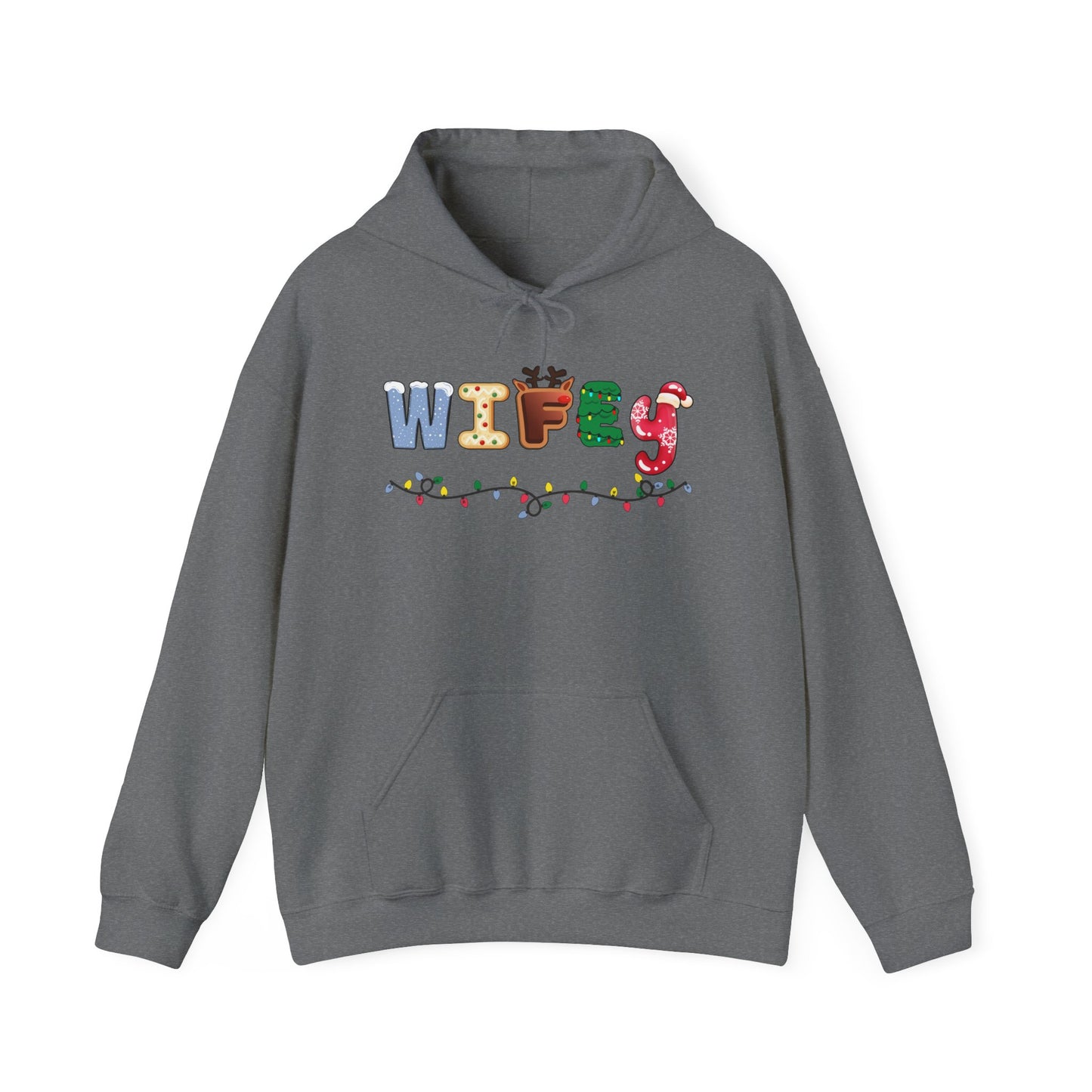 Christmas Wifey Adult Heavy Blend™ Hooded Sweatshirt