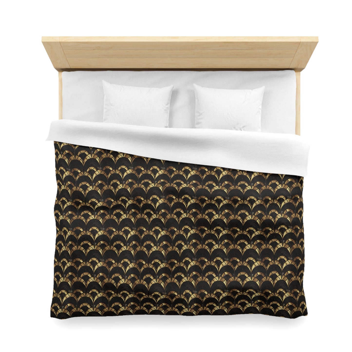 Gilded Elegance Microfiber Duvet Cover