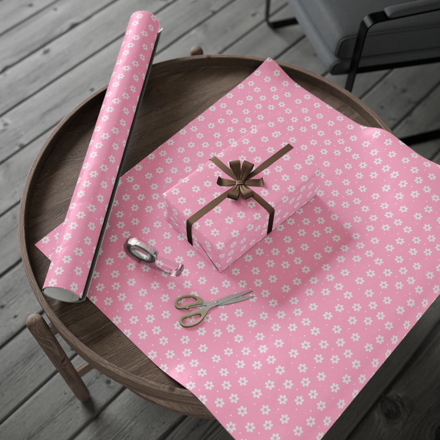 Pretty Petals & Dots Wrapping Paper