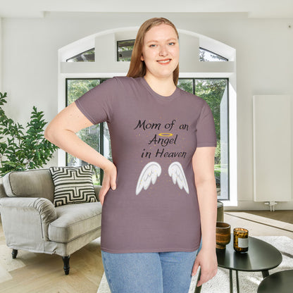 Mom of an Angel in Heaven Adult T-shirt