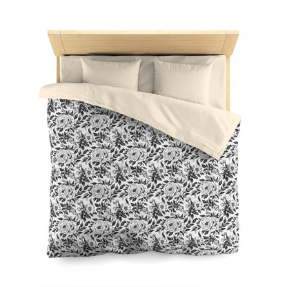 Whispering Blooms Microfiber Duvet Cover