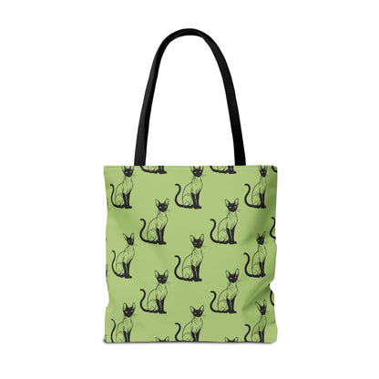 Siamese Charm – Sage Garden Canvas Tote Bag