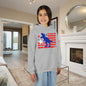 Distressed Patriotic T-Rex Youth Hoodie