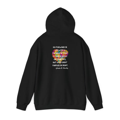 Go With Purpose In Heart Heavy Blend™ Hooded Sweatshirt