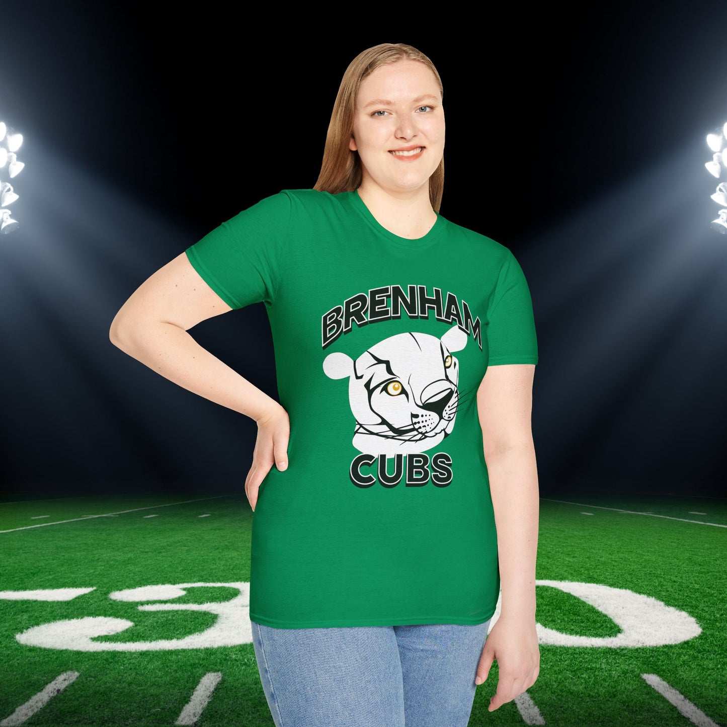 Brenham Cubs w/Mascot Adult T-shirt