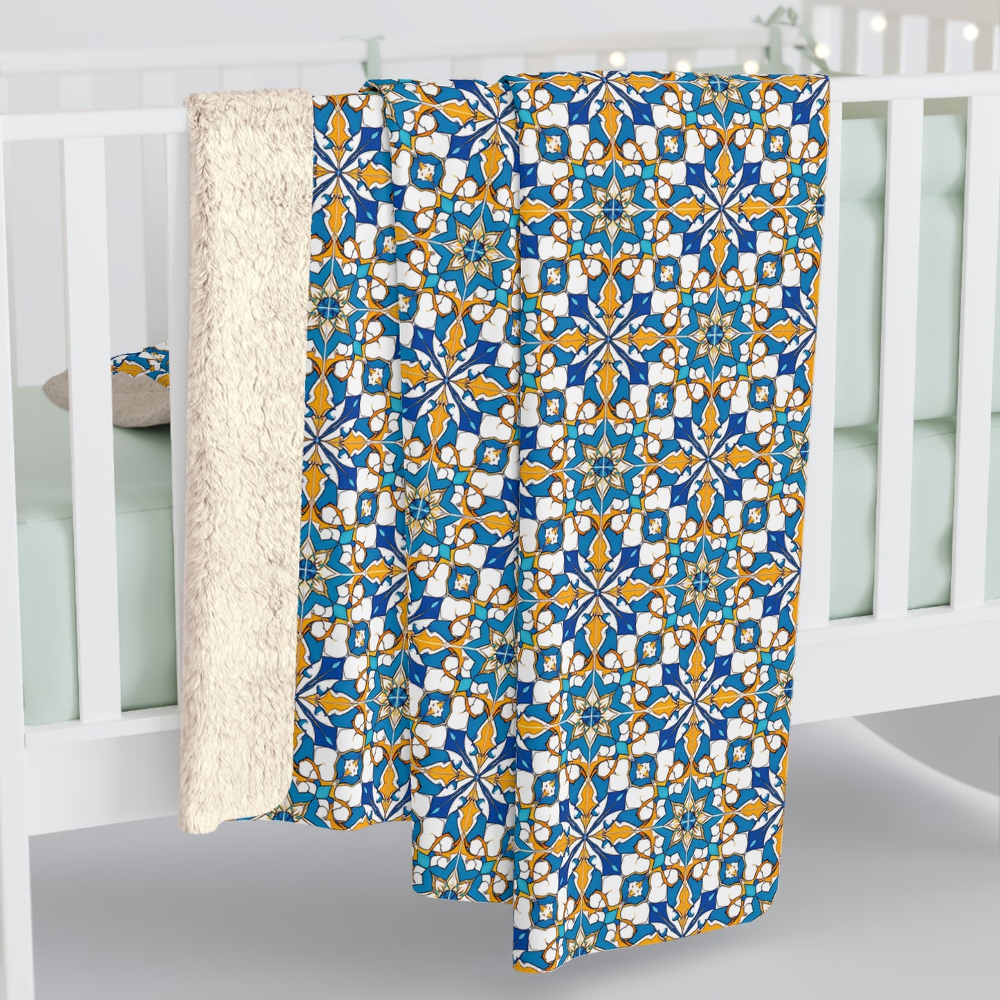 Talavera Sunburst Sherpa Fleece Blanket