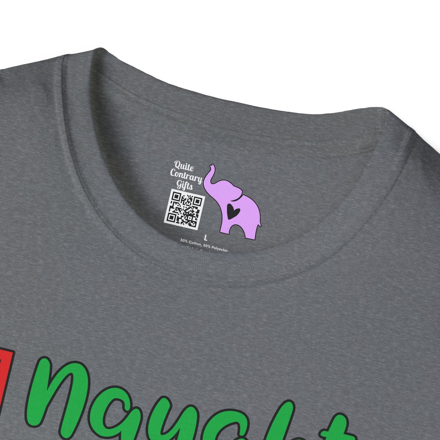 Naughty; Nice; I Tried Crew Adult T-shirt