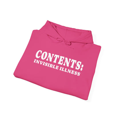 Contents: Invisible Illness Heavy Blend™ Hooded Sweatshirt