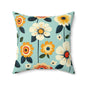 Joy Petals Throw Pillow