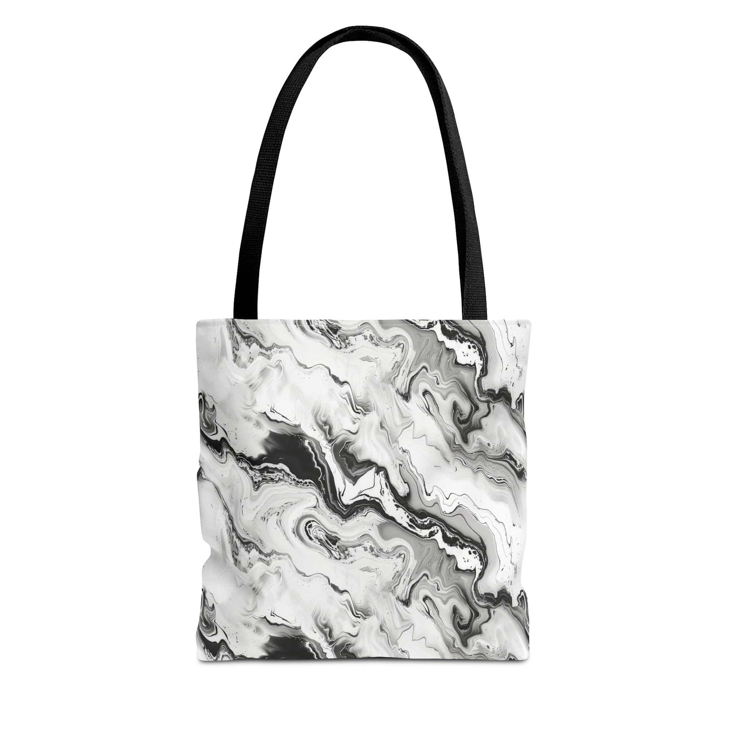 Frost Veil Marble Canvas Tote Bag