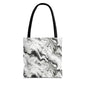 Frost Veil Marble Canvas Tote Bag