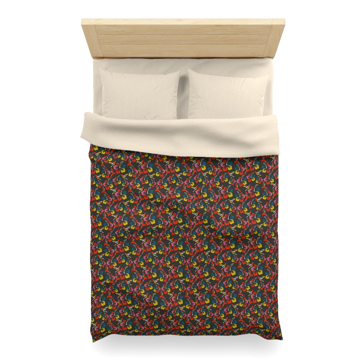 Humming Bloom Microfiber Duvet Cover