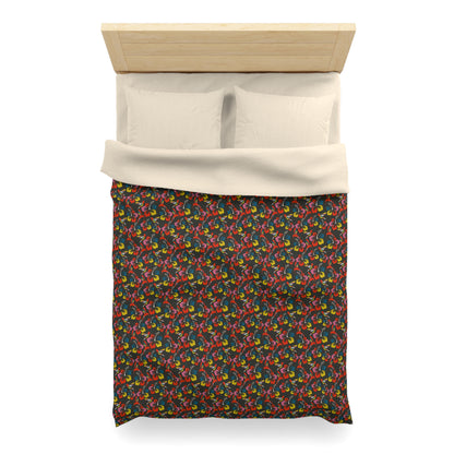 Humming Bloom Microfiber Duvet Cover