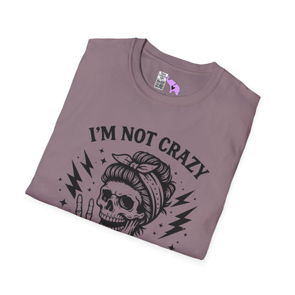I'm Not Crazy I'm Spicy Adult T-shirt