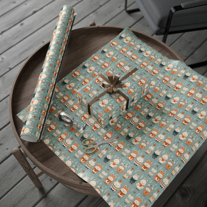 Snowy Bear Magic Wrapping Paper