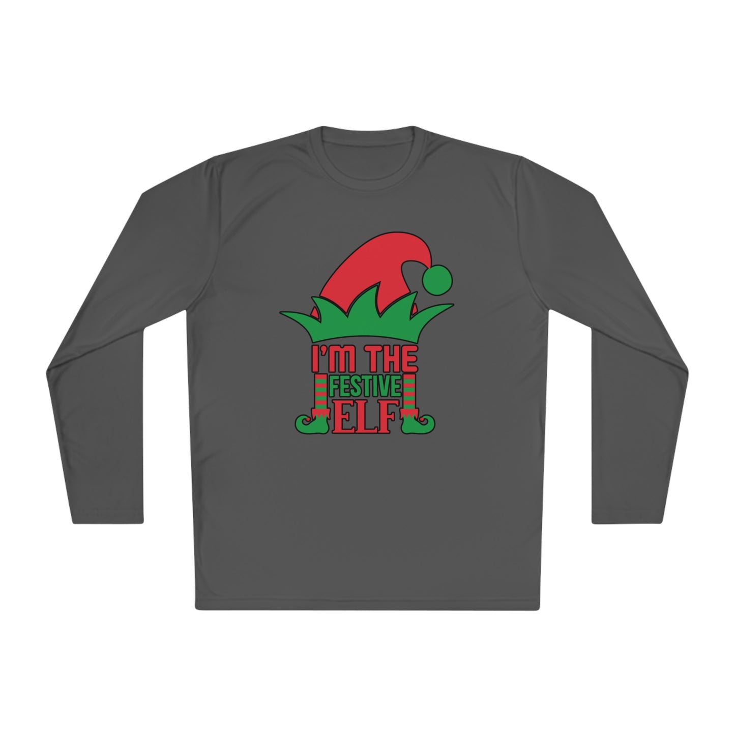 I'm The Festive Elf Adult Long Sleeve Tee