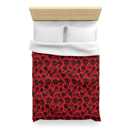 Crimson Masquerade Microfiber Duvet Cover