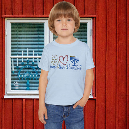 Peace Love Hanukkah Heavy Cotton™ Toddler T-shirt