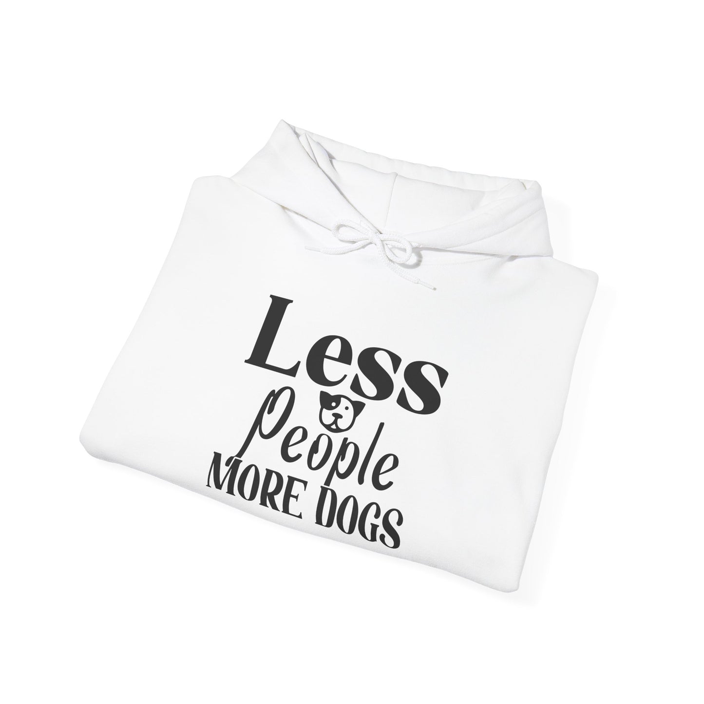 Less People More Dogs Heavy Blend™ Hooded Sweatshirt