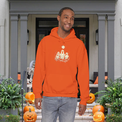 Creepy Ghost Trio Heavy Blend™ Hooded Sweatshirt
