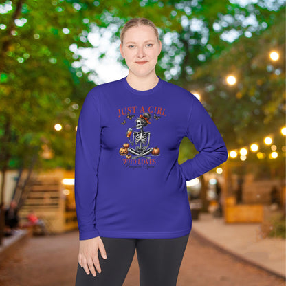 Just A Girl Who Loves Pumpkin Spice Adult Long Sleeve Tee