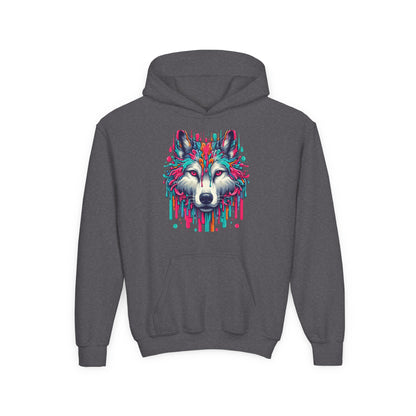 Colorful Wolf Youth Hoodie