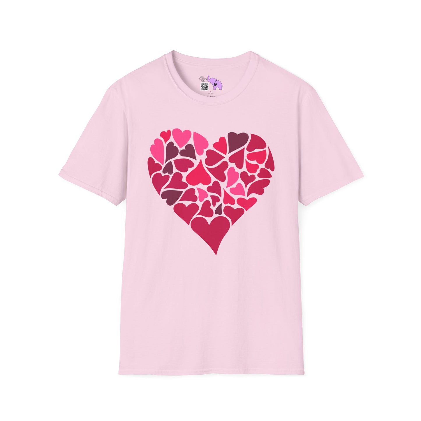 Hearts Within A Heart Adult T-shirt