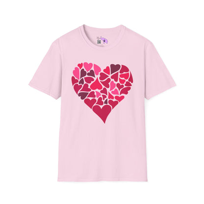 Hearts Within A Heart Adult T-shirt