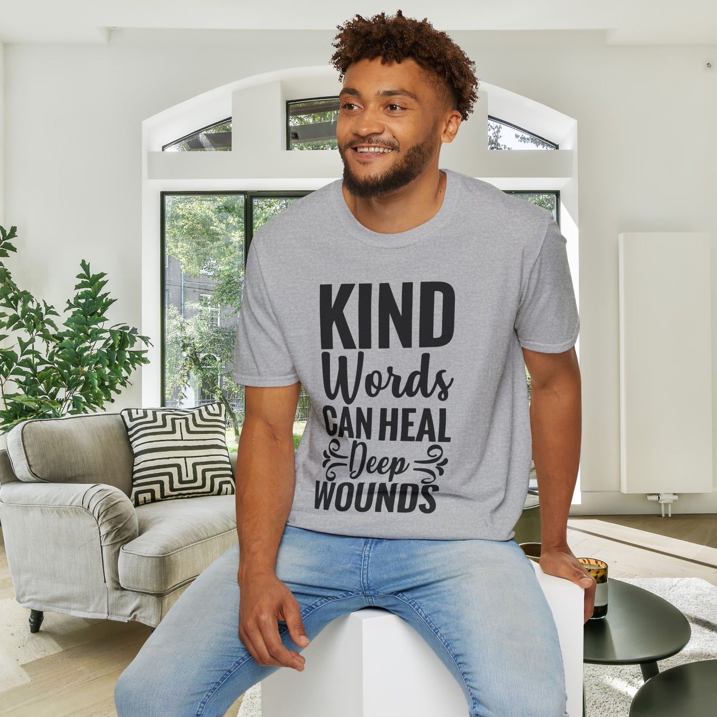 Kind Words Can Heal Deep Wounds Adult T-shirt