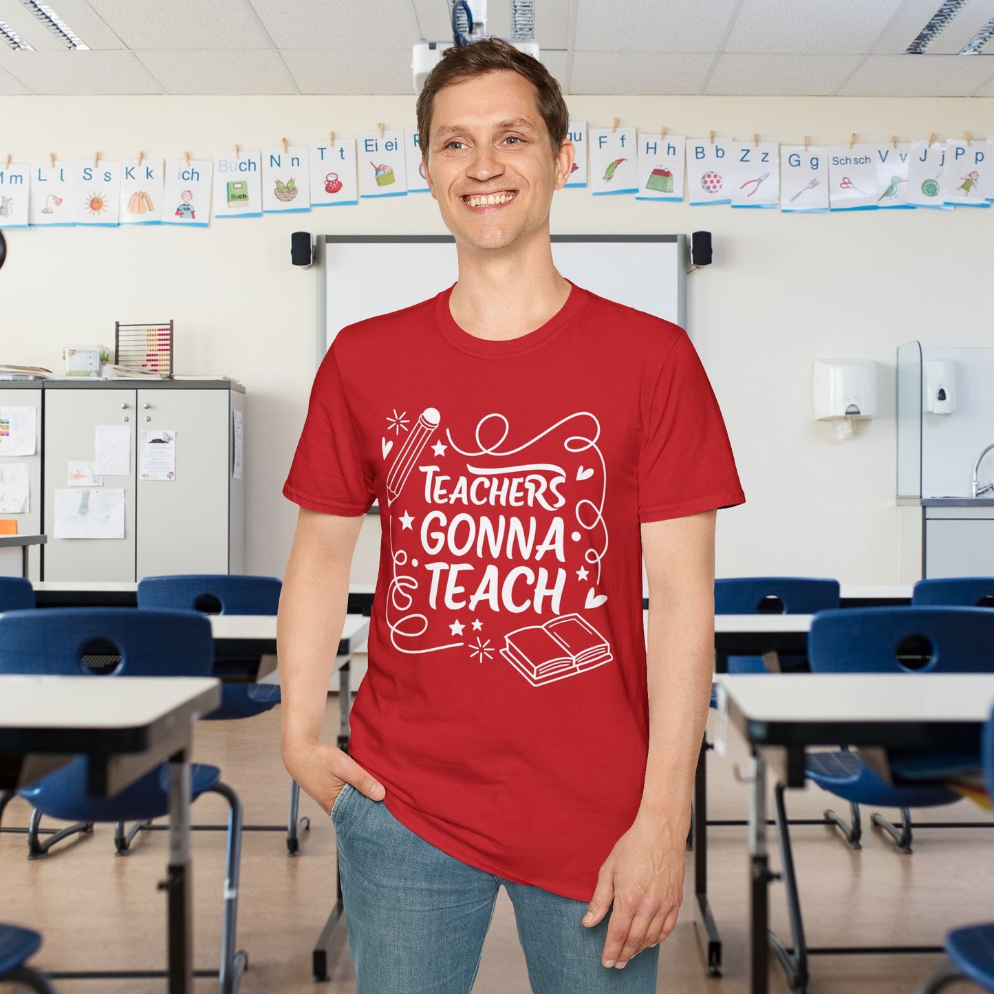 Teachers Gonna Teach Adult T-shirt