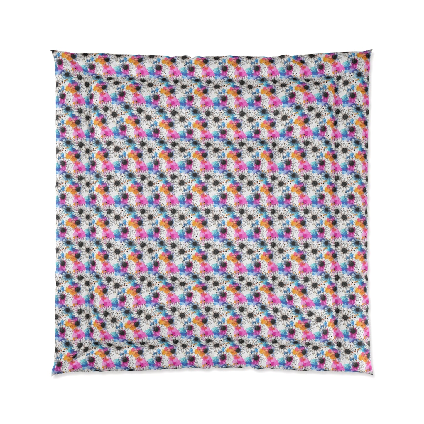 Watercolor Daisy Dream Comforter