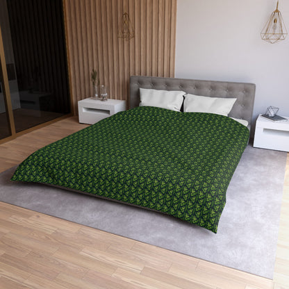 Emerald Canopy Frogs Microfiber Duvet Cover