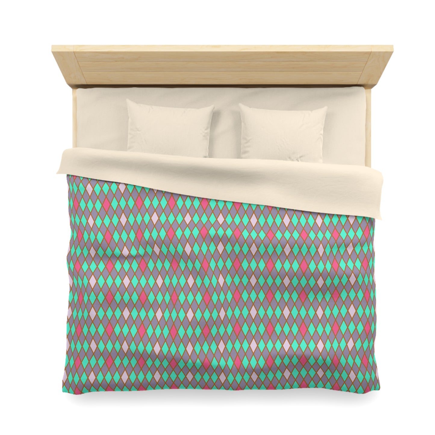Teal Drift Harlequin Microfiber Duvet Cover