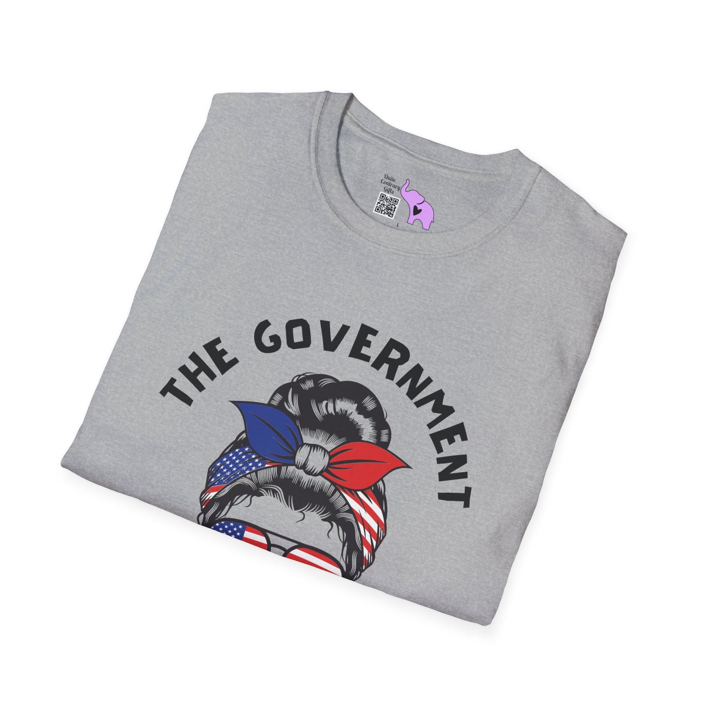 The Government is Lying To Us Female Skull/Glasses Adult T-shirt