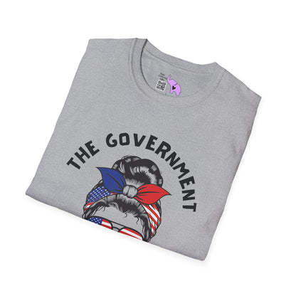 The Government is Lying To Us Female Skull/Glasses Adult T-shirt